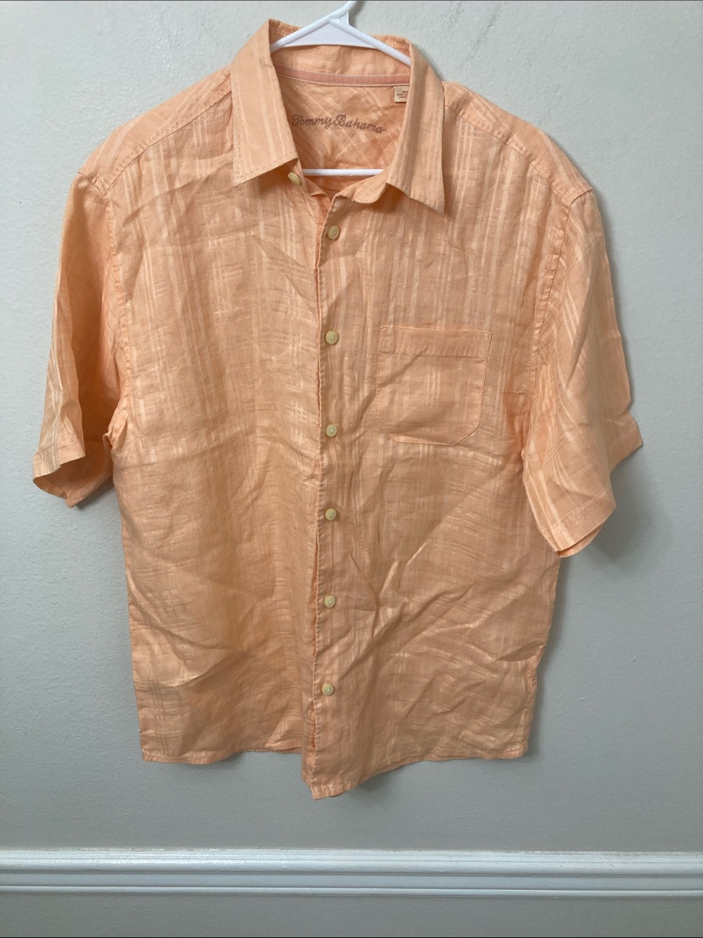Tommy Bahama Peach Short-Sleeve Button-Down Shirt